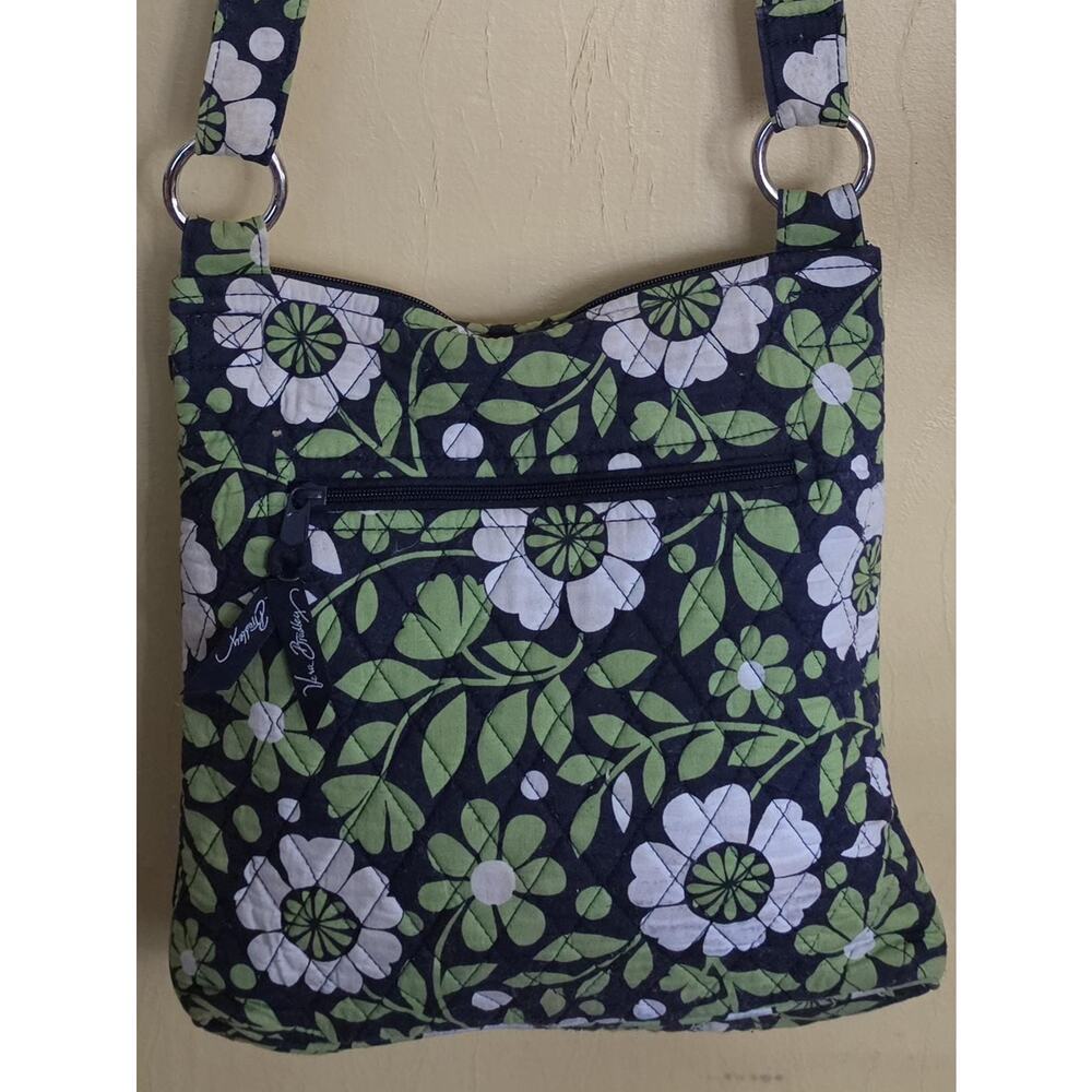Retired Green Lucky You Vera Bradley Hipster Crossbody Handbag Purse
